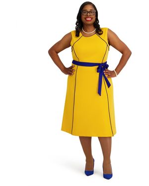 Kasper Contrast Seam - Yellow