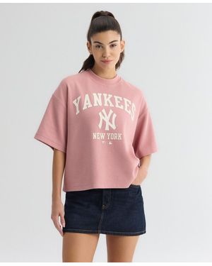 Fanatics New York Yankees Boxy-crop T-shirt - Red