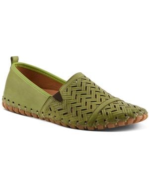 Spring Step Kapri Flexible Leather Loafer - Green