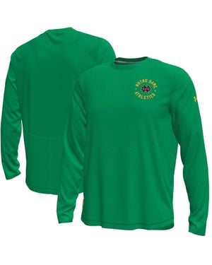 Under Armour Notre Dame Fighting Irish Sideline Knockout Long-sleeve T-shirt - Green