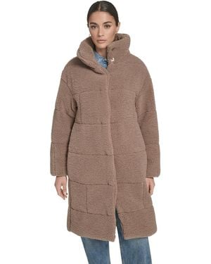 Levi's Regular Sherpa Snap-closure Teddy Coat - Brown