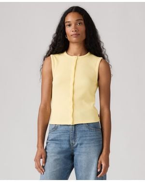 Levi's Rory Sleeveless Button-up Top - Blue