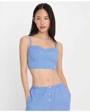 GOOD AMERICAN Sleeveless Cami Top - Blue