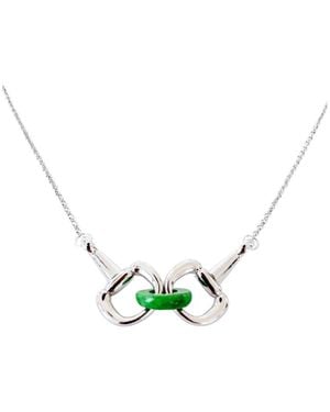 seree Year Of The Horse — Limited Edition Equestrian Snaffle Bit Necklace - Metallic