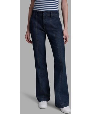 BCBGMAXAZRIA Mid-rise Flared Jeans - Blue