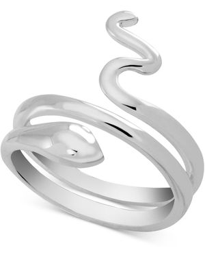 And Now This Snake Coil Ring - White
