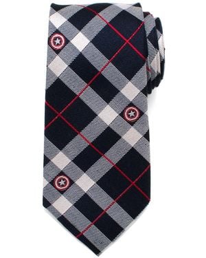 Marvel Captain America Plaid Tie - Blue