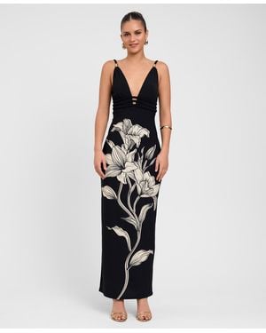 Rachel Roy V-neck Maxi Dress - White