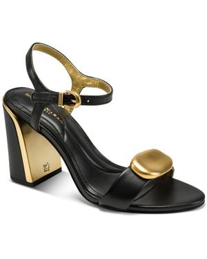 Donna Karan Seraphina Ankle Strap Dress Sandals - Black