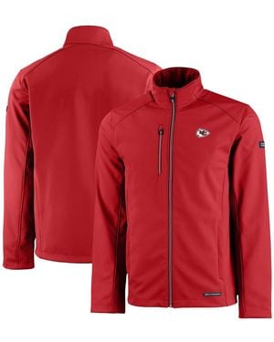 Cutter & Buck Kansas City Chiefs Evoke Eco Softshell Full-zip Jacket - Red