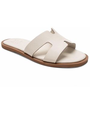 Forever & Always Shoes Biora Leather Slide - White