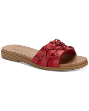 Style & Co. Micahh Flat Sandals - Red