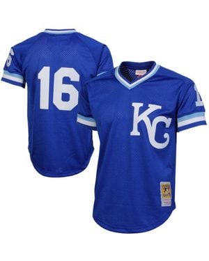 Mitchell & Ness Bo Jackson Kansas City S 1989 Authentic Cooperstown Collection Batting Mesh Practice Jersey - Blue