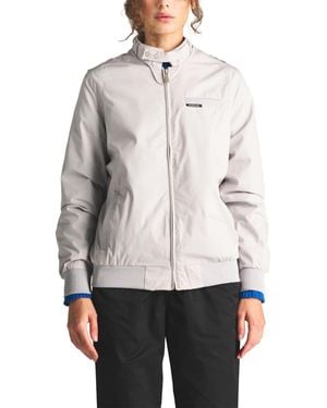 Members Only Classic Iconic Racer Jacket (slim Fit) - Gray