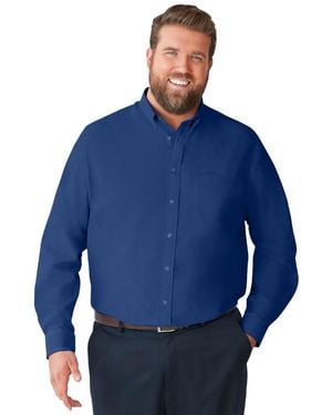 Kingsize Big & Tall Wrinkle-free Dress Shirt - Blue