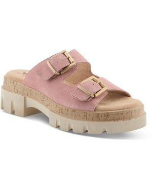 Spring Step Marbello Wedge Sandal - Pink