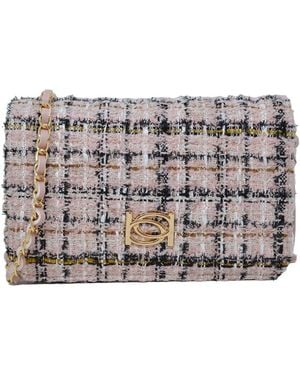 Bebe Kamala Tweed Crossbody Bag - Metallic