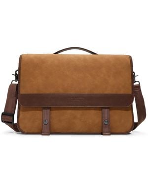 Ted Baker Irvine Magnetic Snap Messenger Bag - Brown