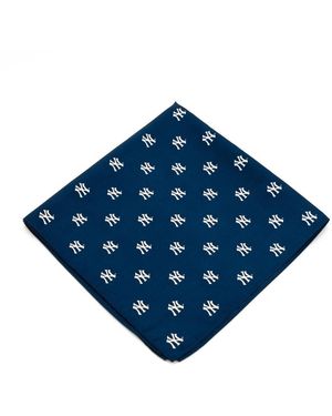 Eagles Wings New York Yankees Kerchief Pocket Square - Blue