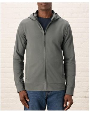 Pact Organic Cotton Stash French Terry Zip Hoodie - Gray
