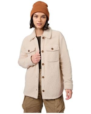 Free Country High Pile Shacket - Natural
