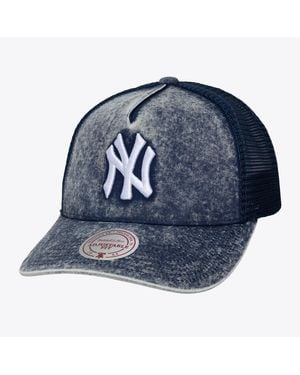 Mitchell & Ness And New York Yankees Gameday Adjustable Trucker Hat - Blue