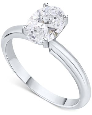 Macy's Igi Certified Diamond Oval-cut Solitaire Ring (1 Ct. T.w. - White