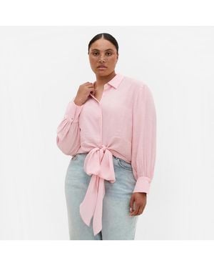 City Chic Plus Size Rosabella Shirt - Pink