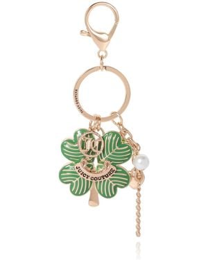 Juicy Couture Lucky Clover Charm Keychain - Green