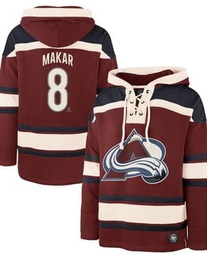 '47 Cale Makar Colorado Avalanche Player Name Number Lacer Hoodie - Red
