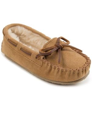 Minnetonka Little And Big Girls Cassie Slipper - Brown