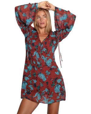 Belle & Bloom Star Eyes Mini Dress - Red