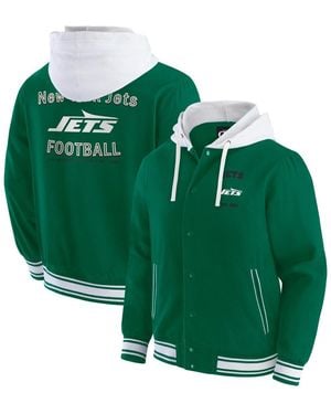 Fanatics Darius Rucker Collection By New York Jets Full-snap Hoodie Jacket - Green