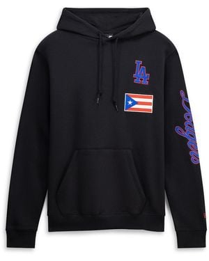 KTZ Los Angeles Dodgers Puerto Rico Country Flag Hoodie - Blue