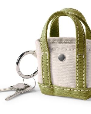 Lands' End Micro Canvas Tote Charm - Metallic