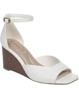 Giani Bernini Gloraa Dressy Wedge Sandals - White