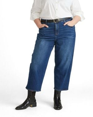 UNIVERSAL STANDARD Bae Boyfriend Crop Jeans - Blue