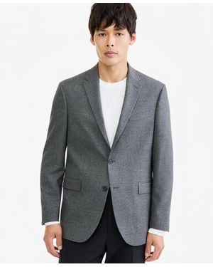 Kenneth Cole Slim-fit Techni-cole Plaid Sport Coat - Gray