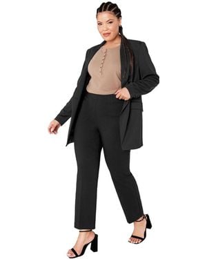 Avenue Super Stretch Slim Flare Pant - Black