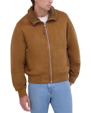 Robert Graham Faux Suede Bomber - Brown
