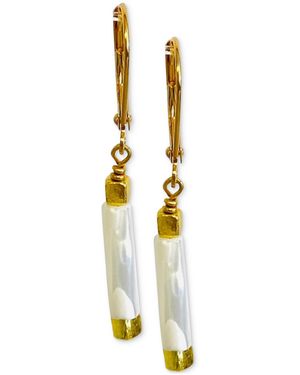 Minu Jewels Sadaf Earrings - Metallic
