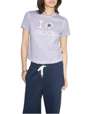 Converse I Love Chuck Tee - Blue