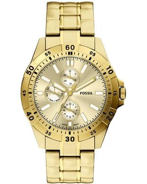 Fossil Garrett Multi-function -tone Stainless Steel Watch 44mm - Metallic