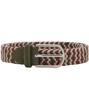 Mango Braided Elastic Colored Belt - White