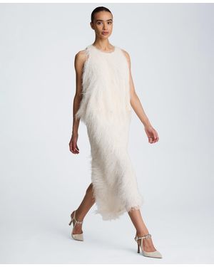Kenneth Cole Pull-on Midi Skirt - Natural