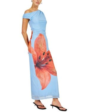 Line & Dot Avah Floral Printed Maxi Dress - White