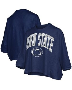 Pressbox Penn State Nittany Lions Midi Arch Over Logo Oversized T-shirt - Blue