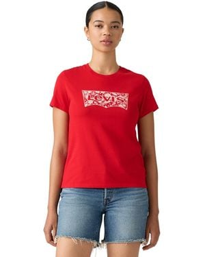 Levi's Perfect Graphic Logo Cotton T-shirt - Red