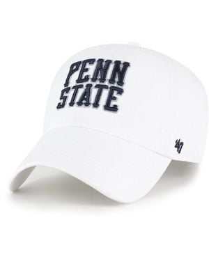 '47 Penn State Nittany Lions Vault Clean Up Adjustable Baseball Cap - White