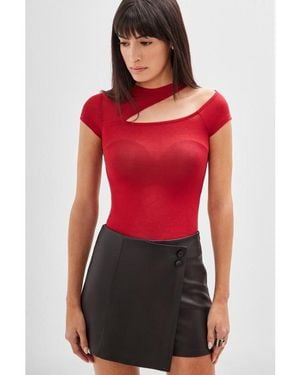 MARCELLA Gabi Cutout Top - Black